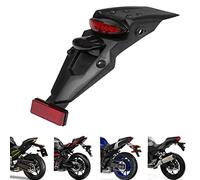 DREAMIZER 12V LED Feu arrière Stop Fender Stop Feux Arrière Plaque D'immatriculation Réflecteur de Lumière Universel pour Motocross ITV Off-Road Street Bike Dirt Bike Pit Bike TZR 50 HM 50 XR 400
