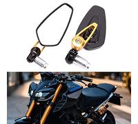 DREAMIZER 7/8" 22mm Rétroviseur de Guidon Moto, Rétroviseurs Moto pour XJ6 MT09 MT10 Z650 Z750 Z900 Street Triple Street Bike Dirt Bike Cruiser Scooter