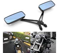 DREAMIZER 8mm/10mm noir moto Rectangle rétroviseur guidon aile rétroviseur pour Bobber Cruiser Choppers Touring ATV Sport vélo