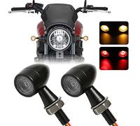 DREAMIZER Clignotant Moto LED, 12V 2PCS Indicateurs Moto Mini LED Étanches Lumières Indicateurs E-marked Universal pour Scooter Quad Cruiser Off Road.