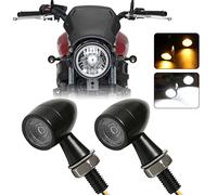 DREAMIZER Clignotant Moto LED, 12V 2PCS Indicateurs Moto Mini LED Étanches Lumières Indicateurs E-marked Universal pour Scooter Quad Cruiser Off Road.