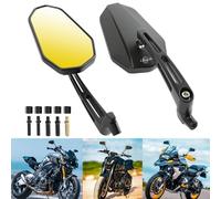 DREAMIZER E24 Homologués Rétroviseur pour Moto, Rétroviseur Latéral pour Moto de 8mm 10mm Compatible avec Z900 Z1000 Z800 Z650 Z750 Z250 Z125 XJ6, MT03 MT07 MT09 MT10, Quad ATV Scooter Touring Chopper