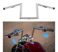 DREAMIZER Guidon Moto Z Bars 25 mm 1" pour Drag Custom avec 8 Pouces de Hauteur, Compatible avec Harley Honda Yamaha Suzuki Triumph Bobber Chopper Cruisers Sportster.