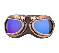 DREAMIZER Lunette Moto Vintage Style Punk Coupe-vent Aviateur Pilote ATV Motocross Lunettes Anti-poussière