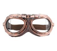 DREAMIZER Lunette Moto Vintage Style Punk Coupe-vent Aviateur Pilote ATV Motocross Lunettes Anti-poussière