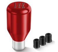 DREAMIZER Pommeau de Vitesse Universel 5 Vitesses Adaptateur de Levier de Vitesse Manuel en Métal Pommeau de Levier avec 3 Adaptateurs 8mm 10mm 12mm