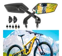 DREAMIZER Retroviseur Velo, Rétroviseur vélo électrique, Rétroviseur trottinette électrique, Rétroviseurs de vélo réglables et rotatifs à 360° pour Vélo de route Vélo de montagne
