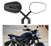 DREAMIZER Rétroviseurs latéraux moto 8mm 10mm, réglables à 360°, Retroviseur Moto Compatibles avec Yamaha XJ600 MT03 MT07 TMAX Kawasaki Z1000 Z750 Honda CB250F CRF250 XL700 Suzuki GSR600 VZR18