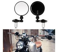 DREAMIZER Rond Moto Rétroviseurs d'Extrémité de Guidon 7/8" 22 mm, Rétroviseur Moto pour Street Sport Bikes Cruiser