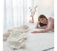 Dreamland cosy cotton surmatelas chauffant double avec 2 télécommandes