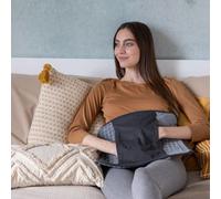 Dreamland coussin chauffant multifonctionnel tissu velouté doux - gris