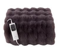 Dreamland Couverture chauffante Hygge Days Cloudy - Imitation fourrure Gris 160x120 cm 6T