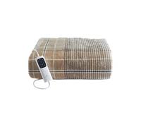 Dreamland Couverture chauffante Indulgent Days XL Velours 180×140 cm Tartan beige