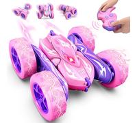 Dreamlandia Voiture Télécommandée, 360° Rotation avec Lumière LED, 2,4GHz Camion Monster Truck Jouet Fille 3-9 Ans, Licorne Cadeau pour Fille de 3-12 Ans, Cadeaux de Noël Enfants Halloween