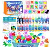 Dreamon Aqua Gelz Set, jouet magique en gel d'eau 3D à faire soi-même, Magic Water Gel avec 22 couleurs et 16 formes, cadeau de jouet créatif pour enfants de 3 ans et plus, garçons et filles