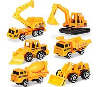 Dreamon Jouet Camion en Plastique et Alliage avec 6pcs Mini Modèles Voitures Classiques pour Enfants de 3 4 5 Ans