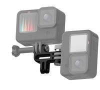 Dreampick Support de montage vertical 90° degrés pour Gopro Hero 12-11-10-9-8-7 Action Camera, pour Insta360, DJI Osmo, support de montage vertical double, adaptateur de trépied vertical, cadre