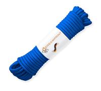 Dreamprint Corde Extensible Polyvalente 30m Bleue - Ø 8mm pour intérieur/extérieur - Sécurisation de la Charge, la Fixation de bâches, Le Camping et Les activités en Plein air