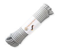 Dreamprint Corde Extensible Polyvalente 30m Grise - Ø 8mm pour intérieur/extérieur - Sécurisation de la Charge, la Fixation de bâches, Le Camping et Les activités en Plein air