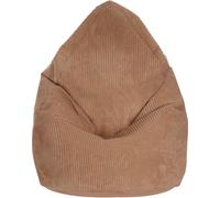 Dreamroots Bean Bag 80x80x120cm Pouf avec dossier et housse Coussin de sol Chill Sack Bubibag Pouf avec garnissage Pouf Ours brun