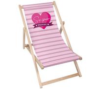 DreamRoots Cadeau Maman Bain de Soleil Pliable - Cadeau Fête des Mères - Chaise Longue Jardin Relax Extérieur - Chaise de Plage Pliable - Transat Jardin Exterieur