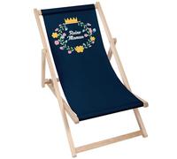 DreamRoots Cadeau Maman Bain de Soleil Pliable - Cadeau Fête des Mères - Chaise Longue Jardin Relax Extérieur - Chaise de Plage Pliable - Transat Jardin Exterieur