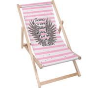 Dreamroots Chaise Longue Pliable Bois, jusqu'à 130 kg, Chaise Longue Pliable avec dossier inclinable en 3 positions, Maman a un déclic