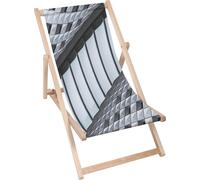 Dreamroots Chaise longue pliante bois, bois de hêtre jusqu'à 130 kg, Chaise longue pliante avec réglage de l'inclinaison du dossier en 3 positions, Form and Shape