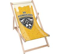 Dreamroots Chaise longue pliante bois, bois de hêtre jusqu'à 130 kg,Chaise longue pliante avec réglage de l'inclinaison du dossier en 3 positions, chasseur de saveurs