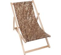 Dreamroots Chaise longue pliante bois, bois de hêtre jusqu'à 130 kg, Chaise longue pliante avec réglage de l'inclinaison du dossier en 3 positions, Brown Boho