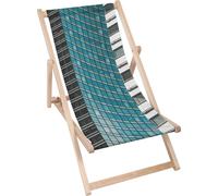 Dreamroots Chaise longue pliante bois jusqu'à 130 kg, Chaise longue pliante avec dossier inclinable en 3 positions, Architectural Structures