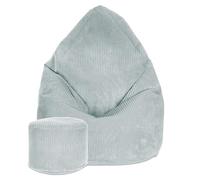 DreamRoots Pouf Poire 80x80x120 cm - Fauteuil Pouf Adulte, Adolescent ou Enfant - Bean Bag Velours Côtelé pour Salon & Chambre