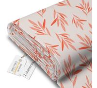 DreamRoots Tissu imperméable extérieur au metre 160 cm Largeur - Toile exterieure impermeable 100% de polyester 600D 220g/m - Tissus au metre ameublement Time for Fall 2M
