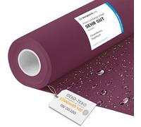 DreamRoots Tissu imperméable extérieur au metre 160 cm Largeur - Toile exterieure impermeable 100% de polyester 600D 220g/m - Tissus au metre ameublement Burgund mètre linéaire