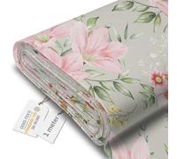 DreamRoots Tissu imperméable extérieur au metre 160 cm Largeur - Toile exterieure impermeable 100% de polyester 600D 220g/m - Tissus au metre ameublement Smells like May 1M