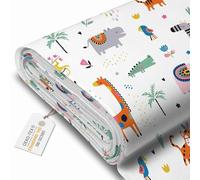 DreamRoots Tissu imperméable extérieur au metre 160 cm Largeur - Toile exterieure impermeable 100% de polyester 600D 220g/m - Tissus au metre ameublement Exotic Animals mètre linéaire