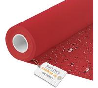 DreamRoots Tissu imperméable extérieur au metre 160 cm Largeur - Toile exterieure impermeable 100% de polyester 600D 220g/m - Tissus au metre ameublement Red 1M