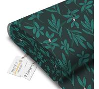 DreamRoots Tissu imperméable extérieur au metre 160 cm Largeur - Toile exterieure impermeable 100% de polyester 600D 220g/m - Tissus au metre ameublement Deep in the Forest 2M