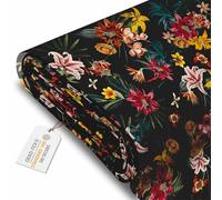 DreamRoots Tissu imperméable extérieur au metre 160 cm Largeur - Toile exterieure impermeable 100% de polyester 600D 220g/m - Tissus au metre ameublement Dark Jungle mètre linéaire