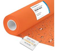 DreamRoots Tissu imperméable extérieur au metre 160 cm Largeur - Toile exterieure impermeable 100% de polyester 600D 220g/m - Tissus au metre ameublement Orange mètre linéaire