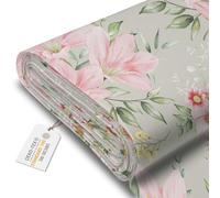 DreamRoots Tissu imperméable extérieur au metre 160 cm Largeur - Toile exterieure impermeable 100% de polyester 600D 220g/m - Tissus au metre ameublement Smells like May mètre linéaire