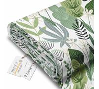 DreamRoots Tissu imperméable extérieur, Flowers and Grass, 2 m