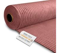 DreamRoots Tissu Velours Côtelé au Mètre Ameublement, Ginger Spice