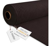 DreamRoots Tissu Velours Côtelé de 380 g/m² 140 cm de large - Rouleau Tissu Velours Ameublement Dark Chocolate 2M