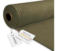 DreamRoots Tissu Velours Côtelé de 380 g/m² 140 cm de large - Rouleau Tissu Velours Ameublement Dark Olive 2M