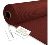 DreamRoots Tissu Velours Côtelé de 380 g/m² 140 cm de large - Rouleau Tissu Velours Ameublement Fired Brick 1M