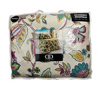 Dreams & Drapes - Couvre-lit Floral jacobéen (229 x 195 cm) - Design réversible - Couvre-lit matelassé Floral bohème Mandala - Couvre-lit/Couverture/Couvre-lit Cachemire - Literie Assortie Disponible