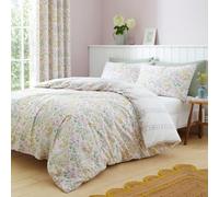 Dreams & Drapes Couvre-lit Vert jacobéen (230 x 200 cm) - Doux au Toucher - Microfibre - Couvre-lit damassé en Vert - Couvre-lit matelassé bohème Persan - Couverture Florale Exotique pour lit