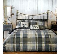 Dreams & Drapes Double, Cotton, Charbon, 200 x 200cm