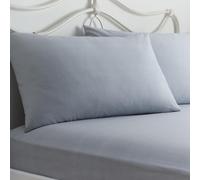 Dreams & Drapes Parure de lit décorative Kristen - Facile d'entretien - 28 cm - pour lit Double - Gris